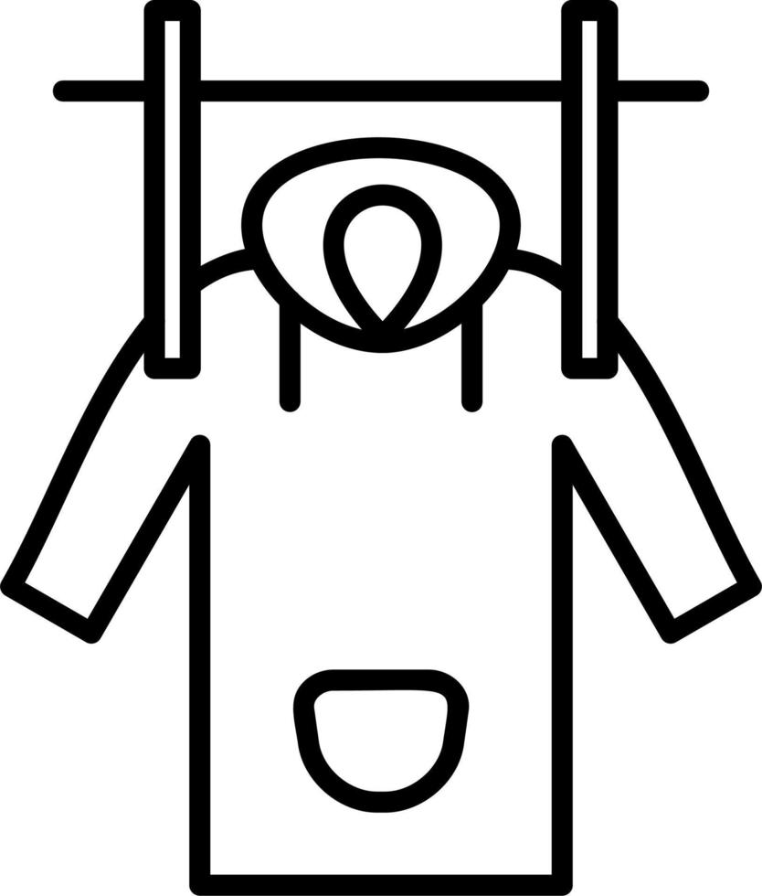 Wet Coat Vector Icon