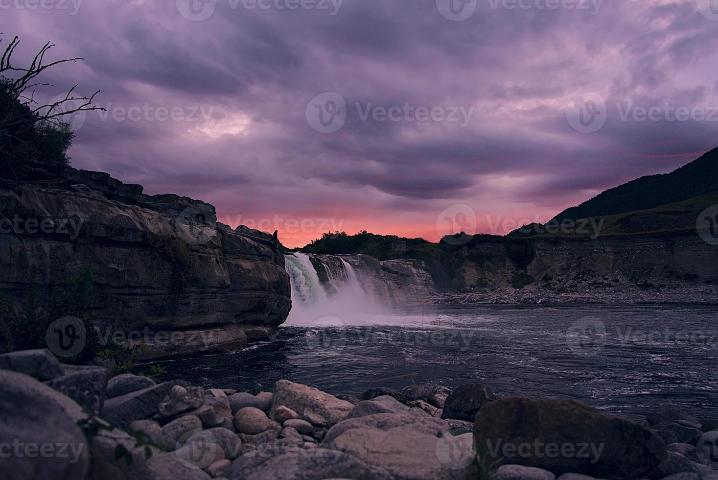 waterfall from New Zealand photo