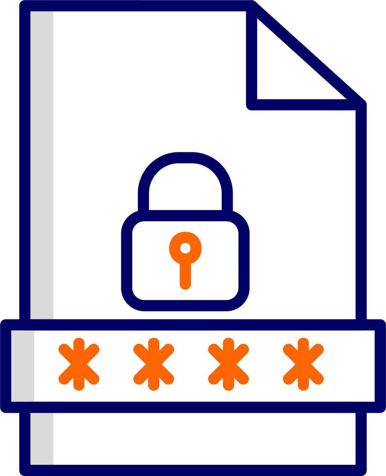 File Password Vector Icon