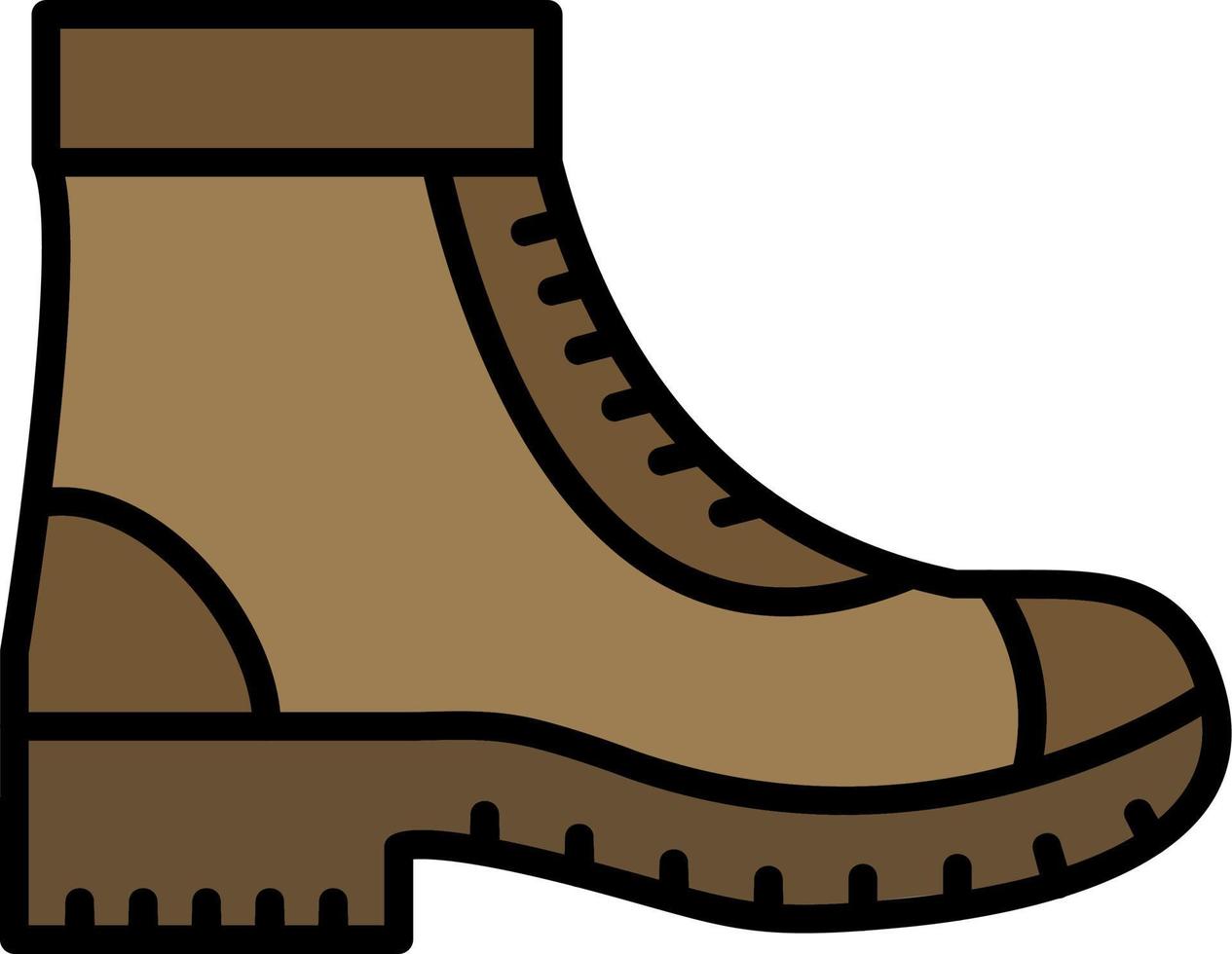 militar bota vector icono