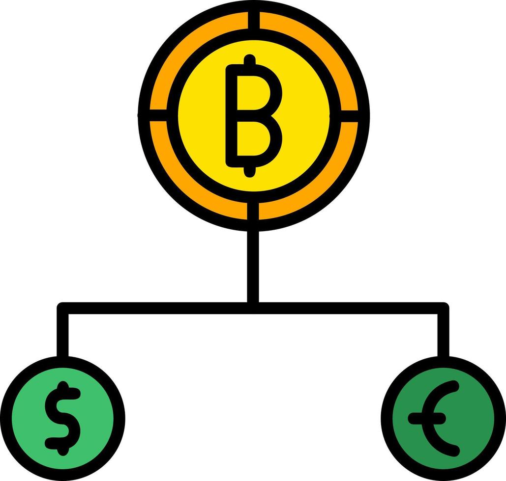 Divide Currency Vector Icon
