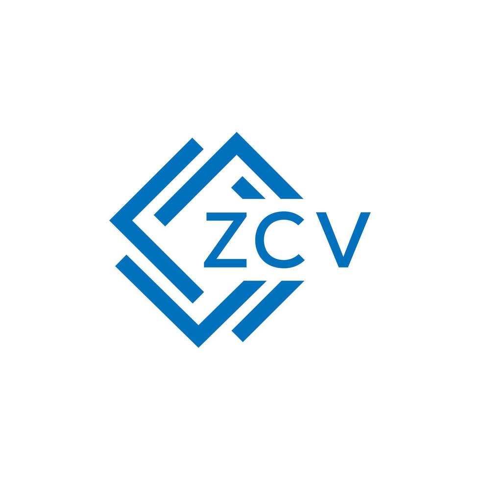 zcv tecnología letra logo diseño en blanco antecedentes. zcv creativo iniciales tecnología letra logo concepto. zcv tecnología letra diseño. vector