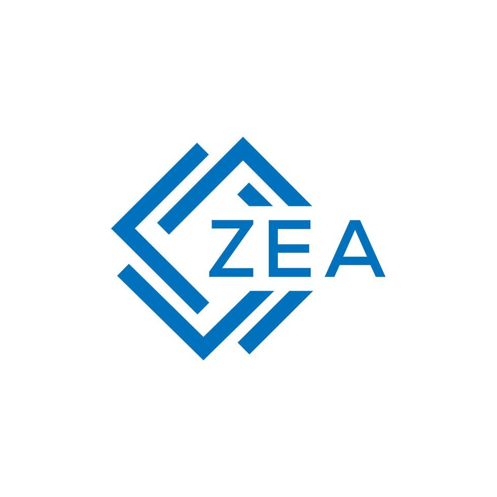 Zea tecnología letra logo diseño en blanco antecedentes. Zea creativo iniciales tecnología letra logo concepto. Zea tecnología letra diseño. vector