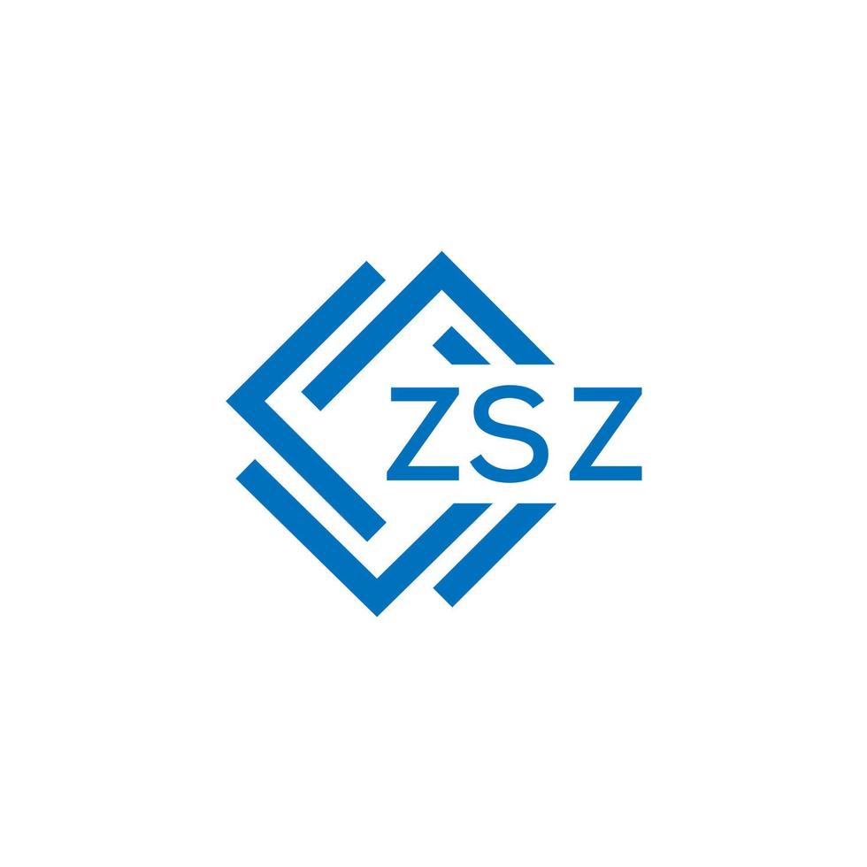 zsz tecnología letra logo diseño en blanco antecedentes. zsz creativo iniciales tecnología letra logo concepto. zsz tecnología letra diseño. vector