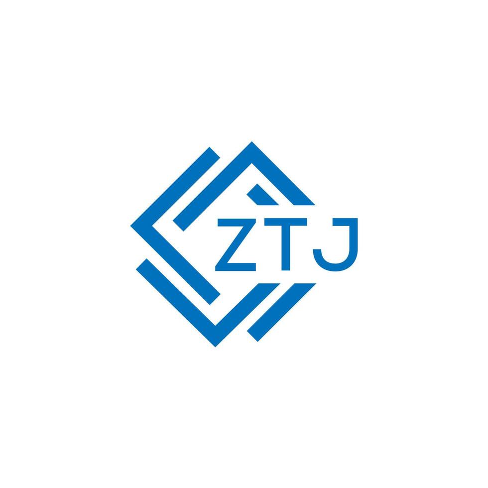 ztj tecnología letra logo diseño en blanco antecedentes. ztj creativo iniciales tecnología letra logo concepto. ztj tecnología letra diseño. vector