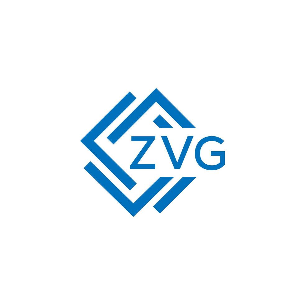 ZVG technology letter logo design on white background. ZVG creative initials technology letter logo concept. ZVG technology letter design. vector