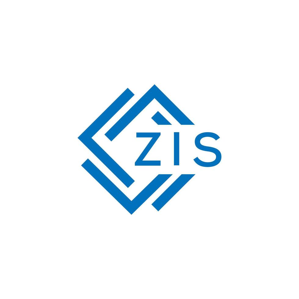 ZIS technology letter logo design on white background. ZIS creative initials technology letter logo concept. ZIS technology letter design. vector