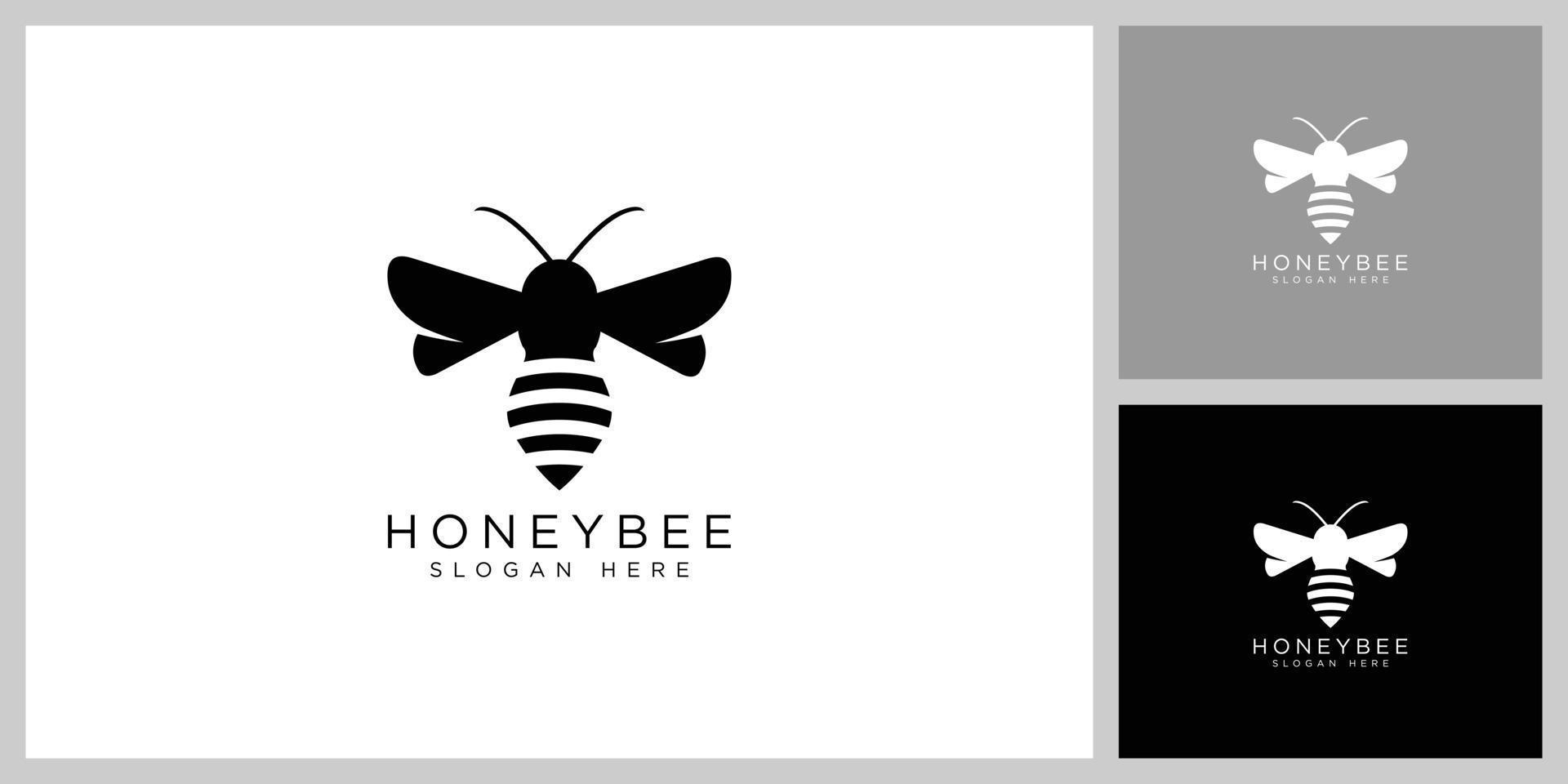 honey Bee animals logo vector