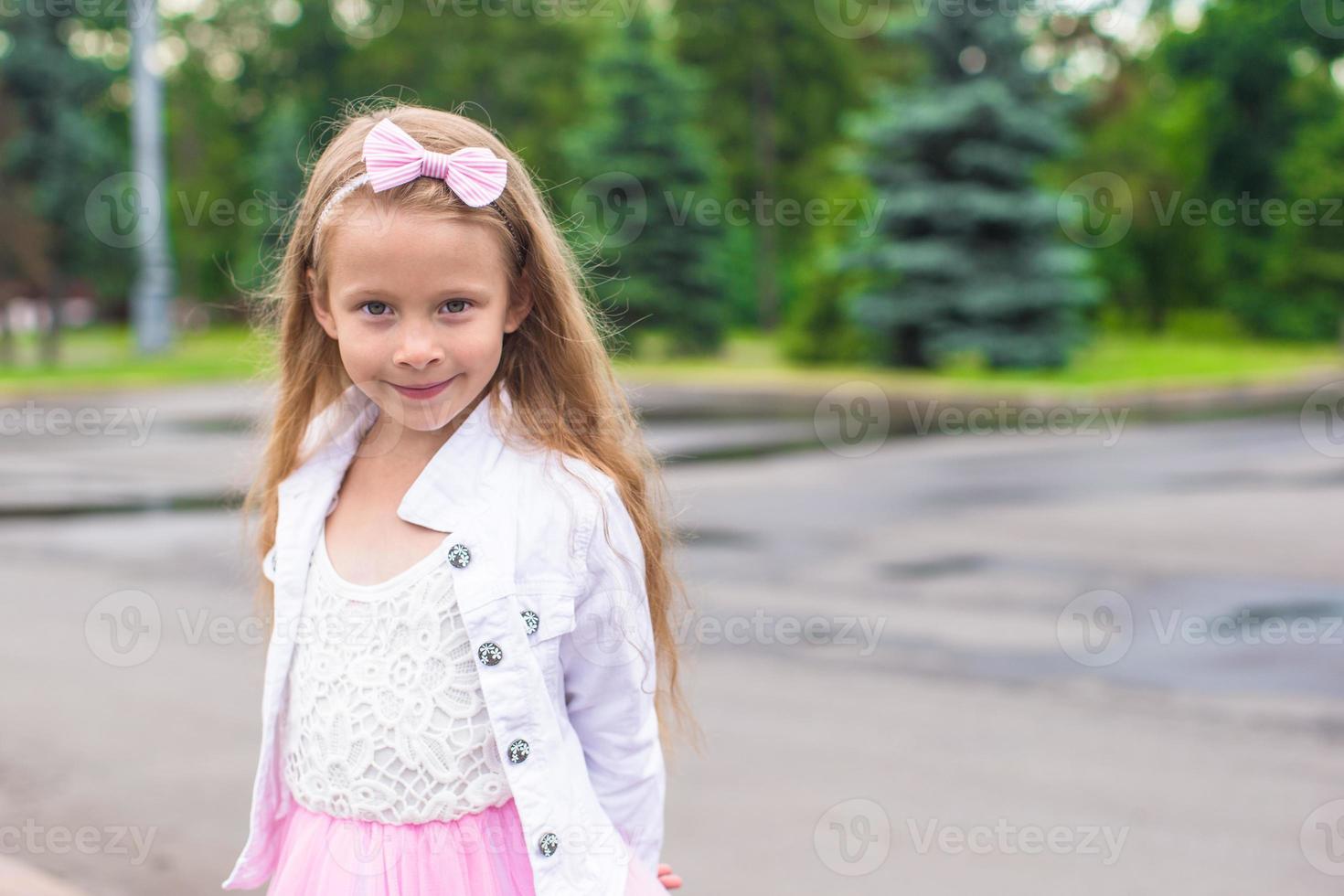Little girl dressed as ballerina photo