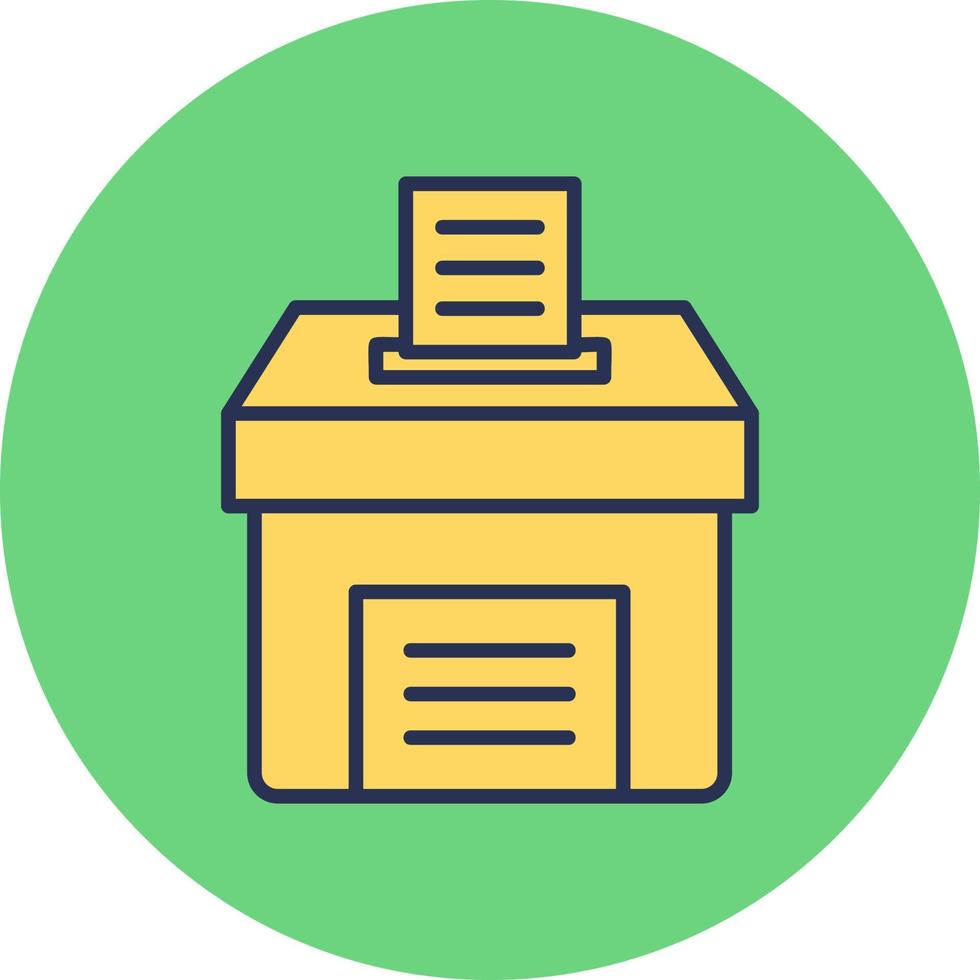 icono de vector de caja de votación