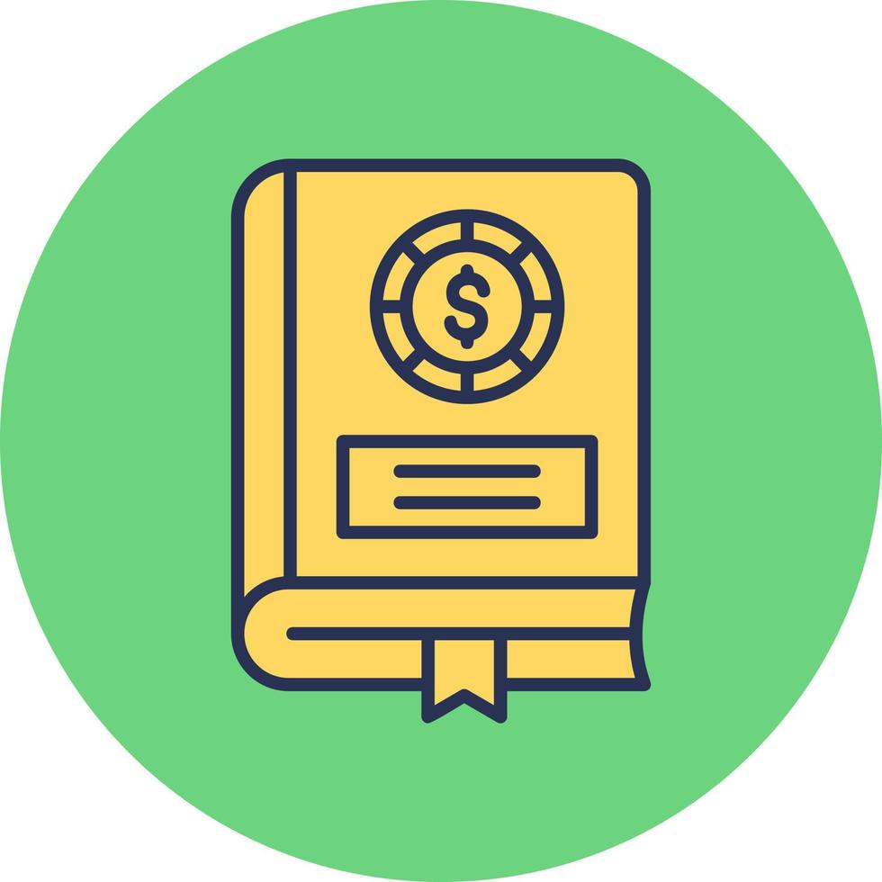 Financial Book Vector Icon