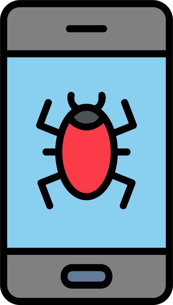 Mobile Virus Vector Icon