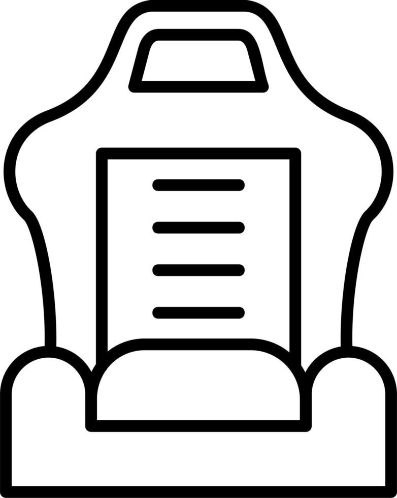 Car Seat Vector Icon