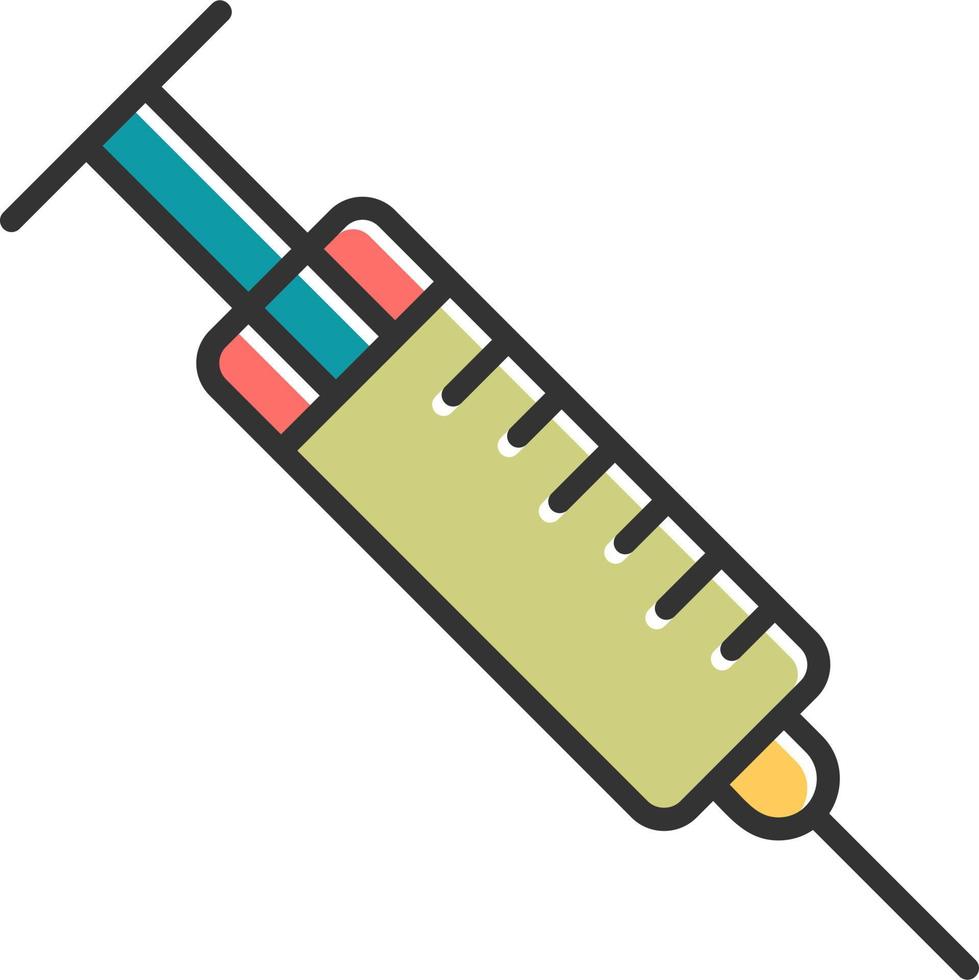 icono de vector de jeringa