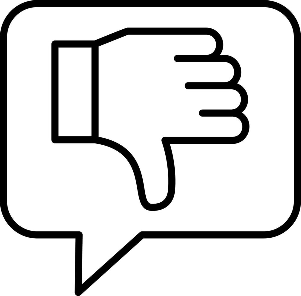 Dislike Vector Icon