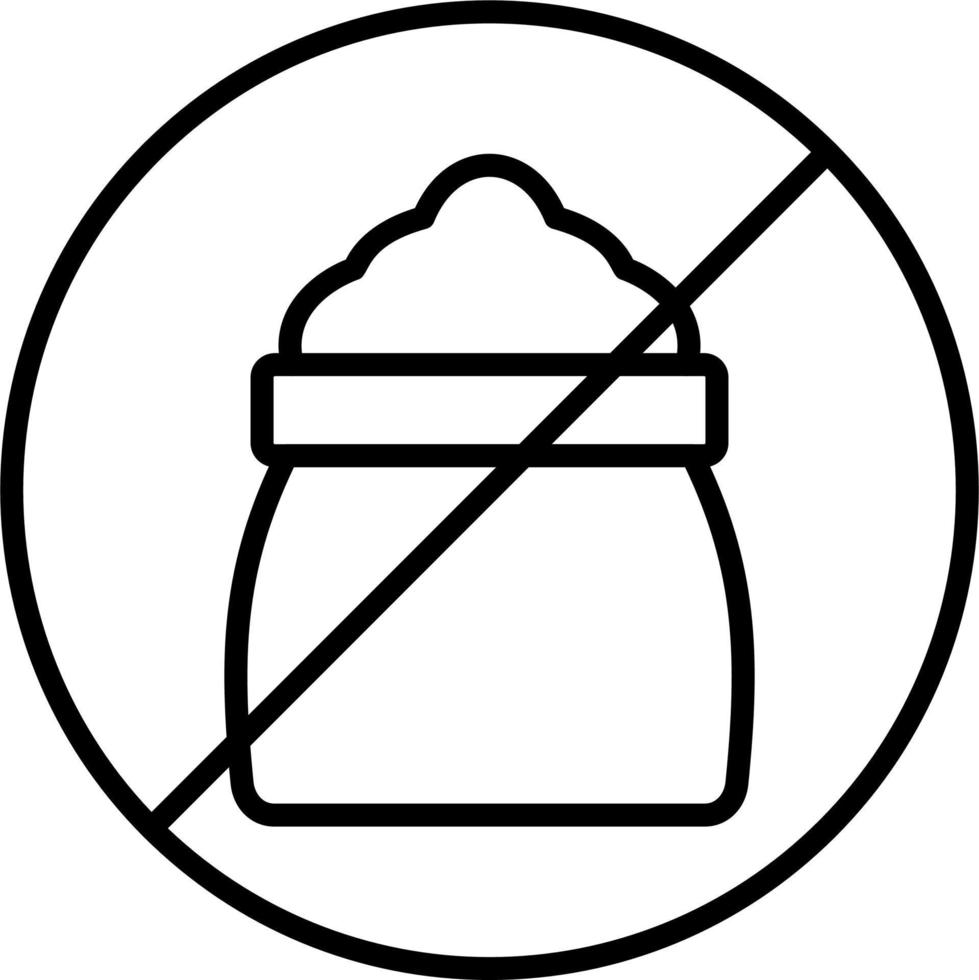 No Sugar Vector Icon