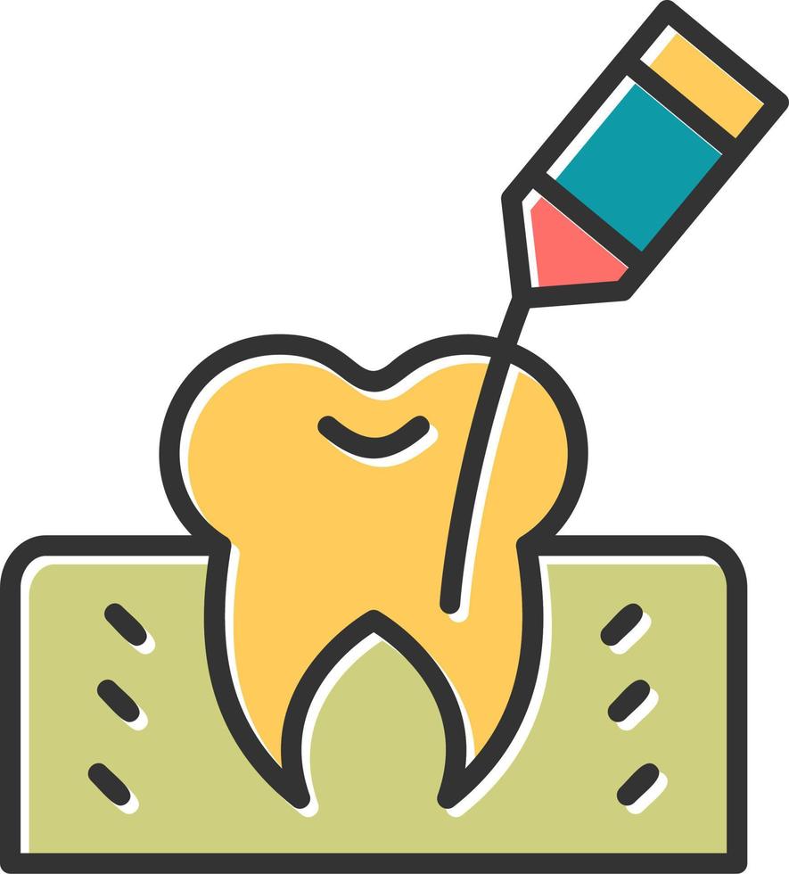 Root Canal Vector Icon