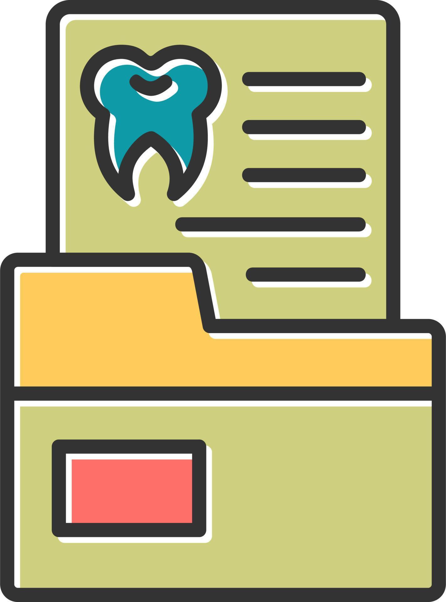 Dental Record Vector Icon 20470196 Vector Art at Vecteezy