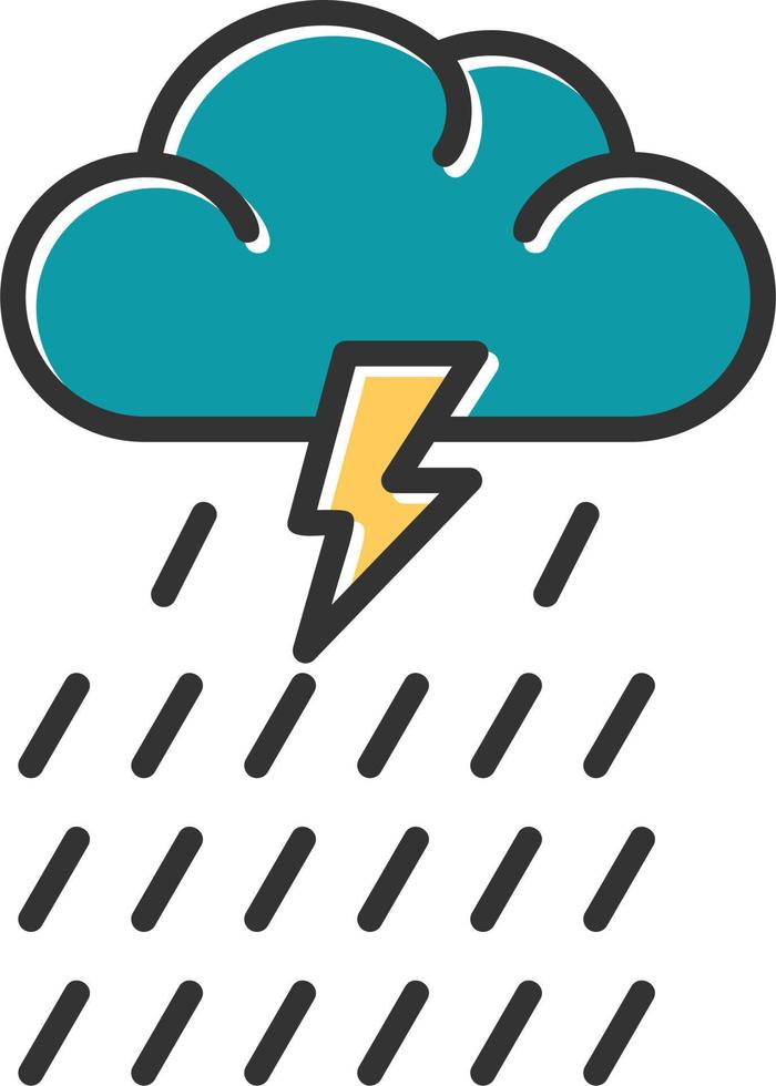 Rain Vector Icon