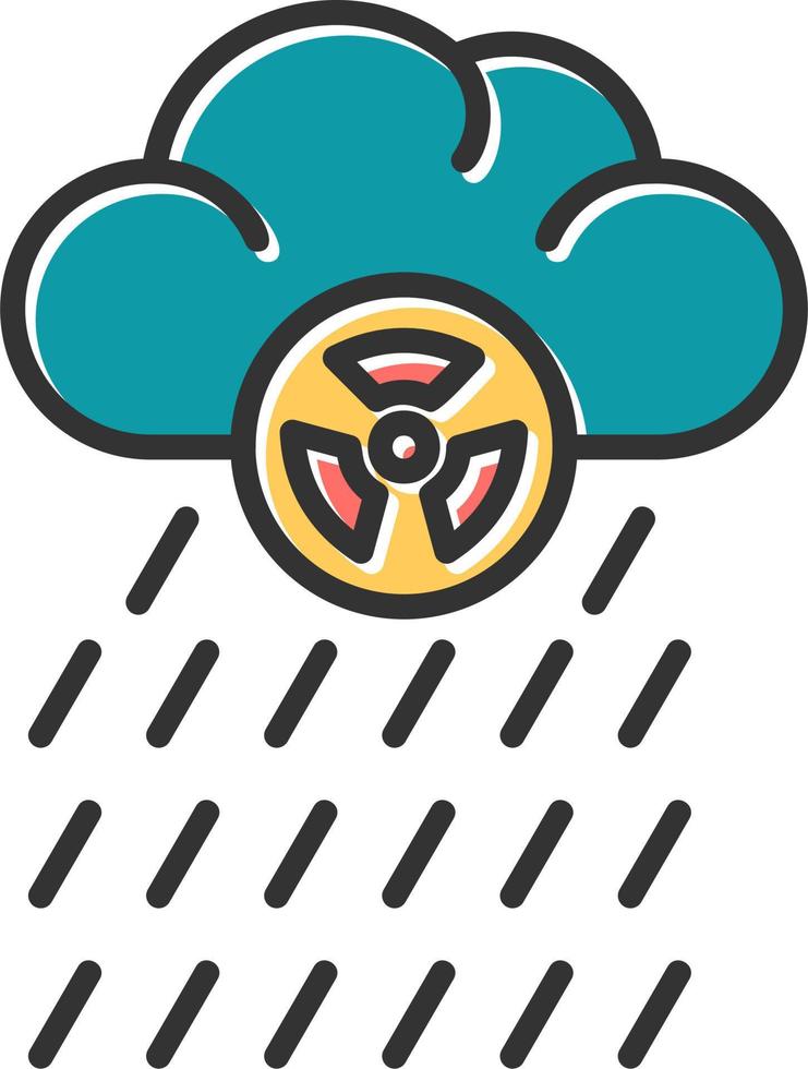 icono de vector de lluvia ácida