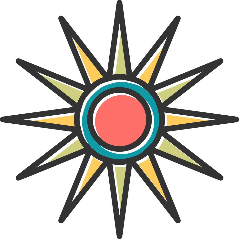 Optical Raditon Vector Icon