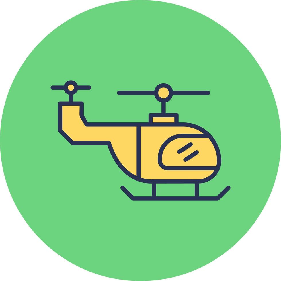 icono de vector de helicóptero