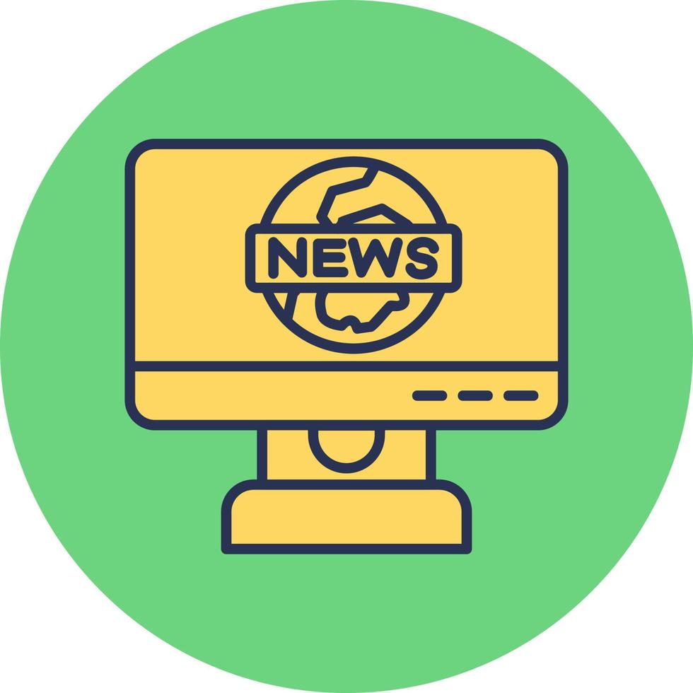 News Report Vector Icon 20470406 Vector Art at Vecteezy