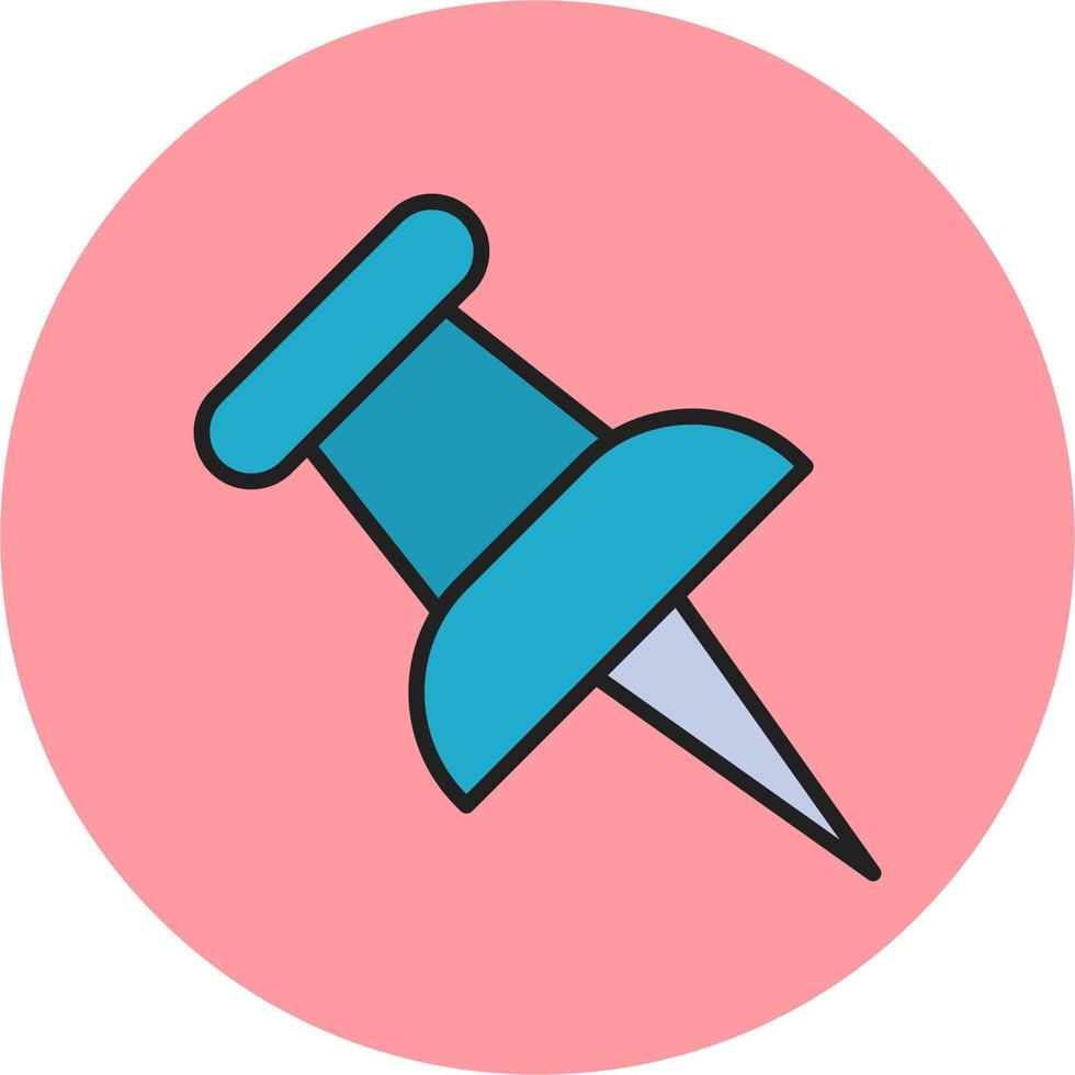 Push Pin Vector Icon