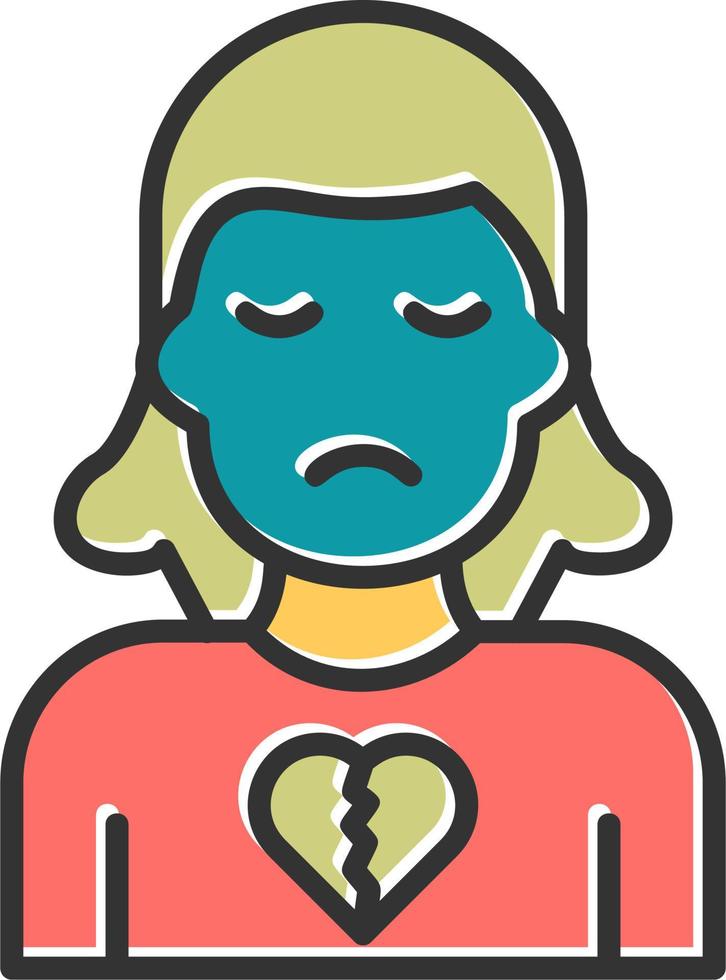 Broken Heart Vector Icon