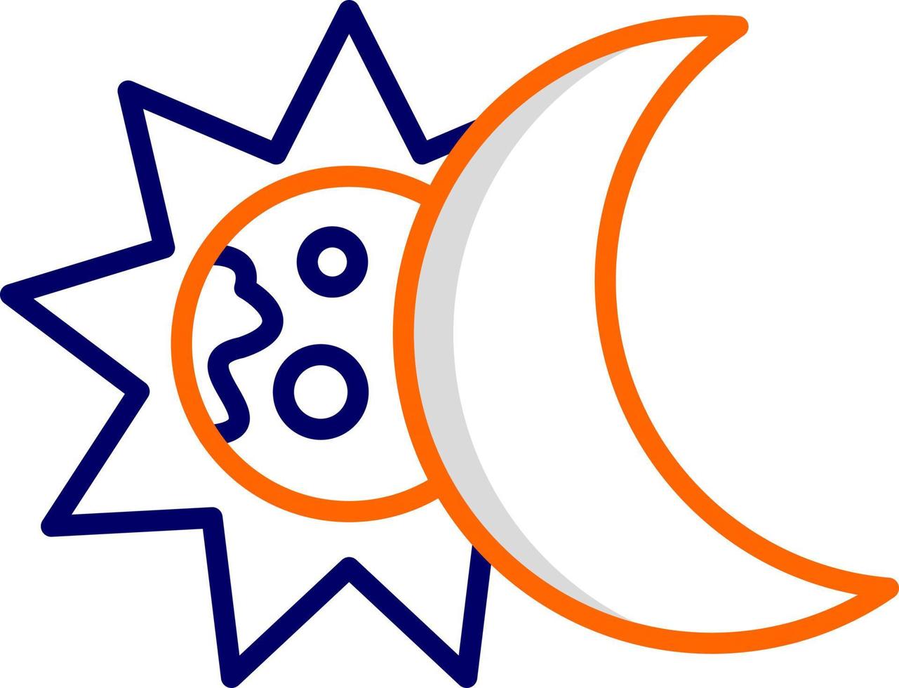 icono de vector de eclipse