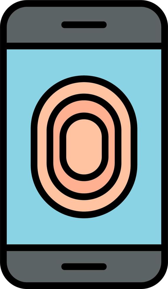Unlocked Fingerprint Vector Icon