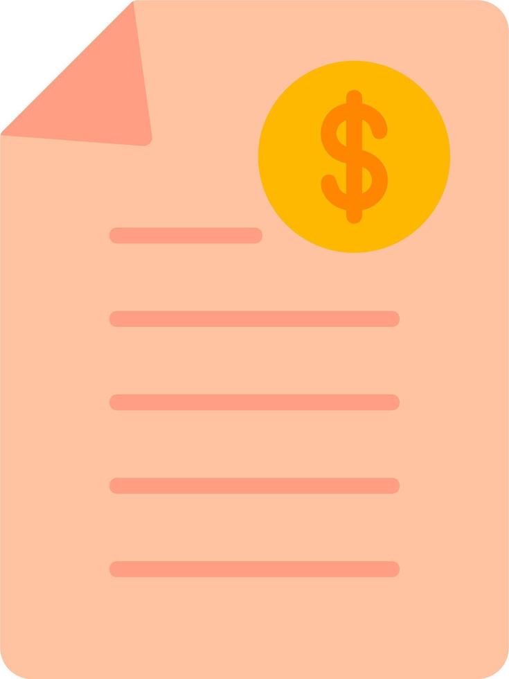 Shopping Invoice Vector Icon