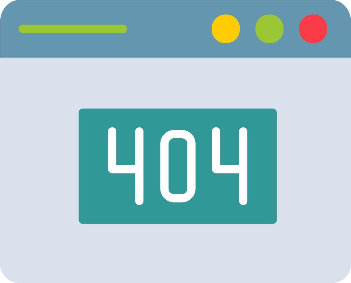 404 Error Vector Icon