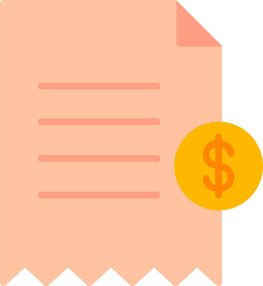 Shopping Receipt Vector Icon