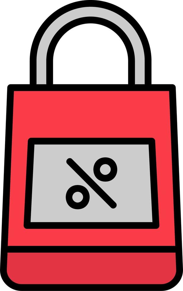 icono de vector de bolsa de compras