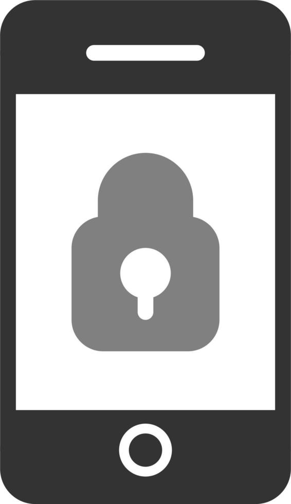 Mobile Security Vector Icon