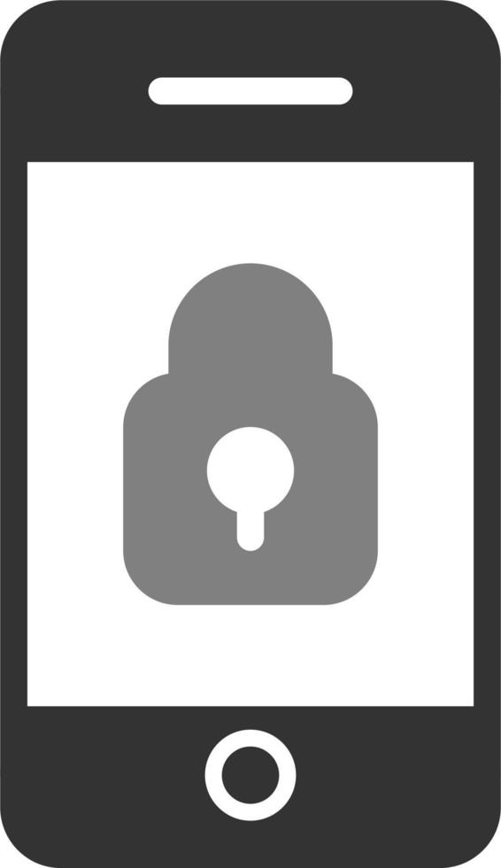 Mobile Security Vector Icon