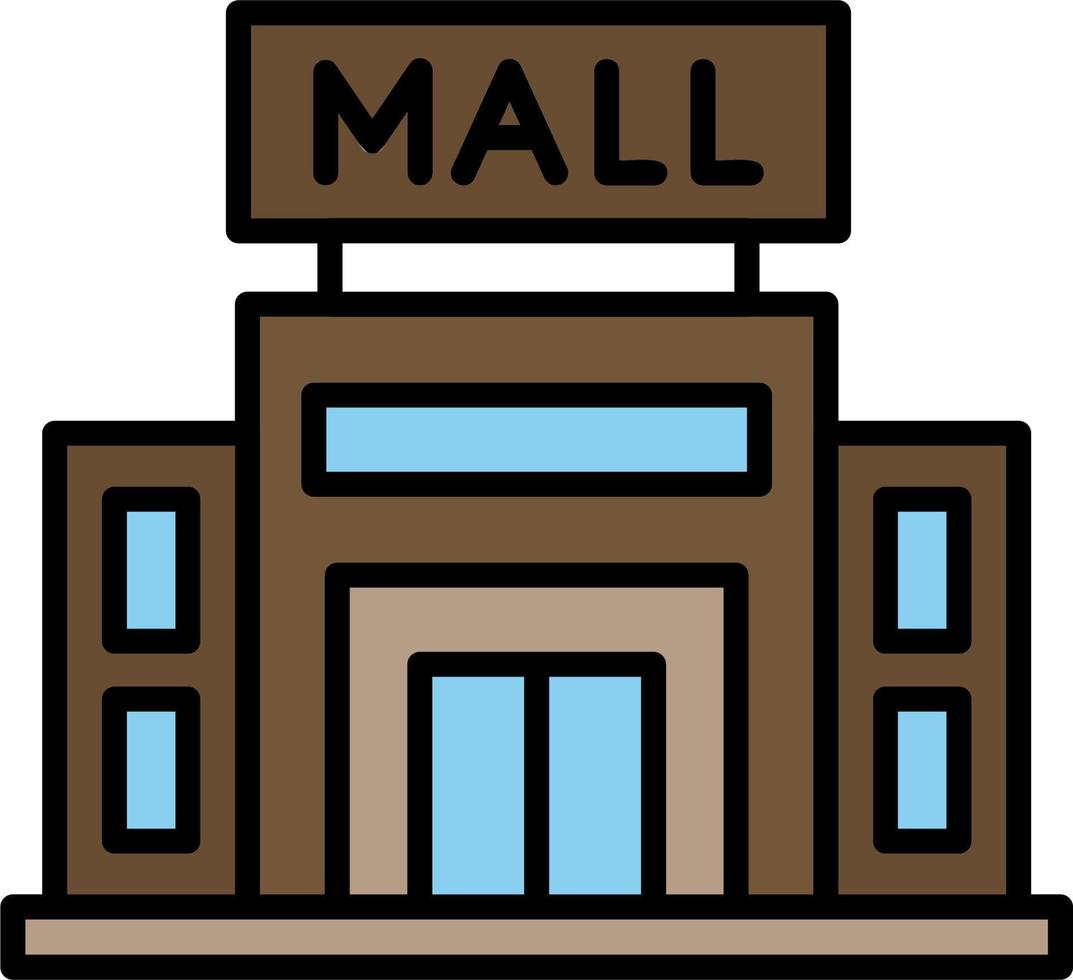 Shopping Mall Vector Icon