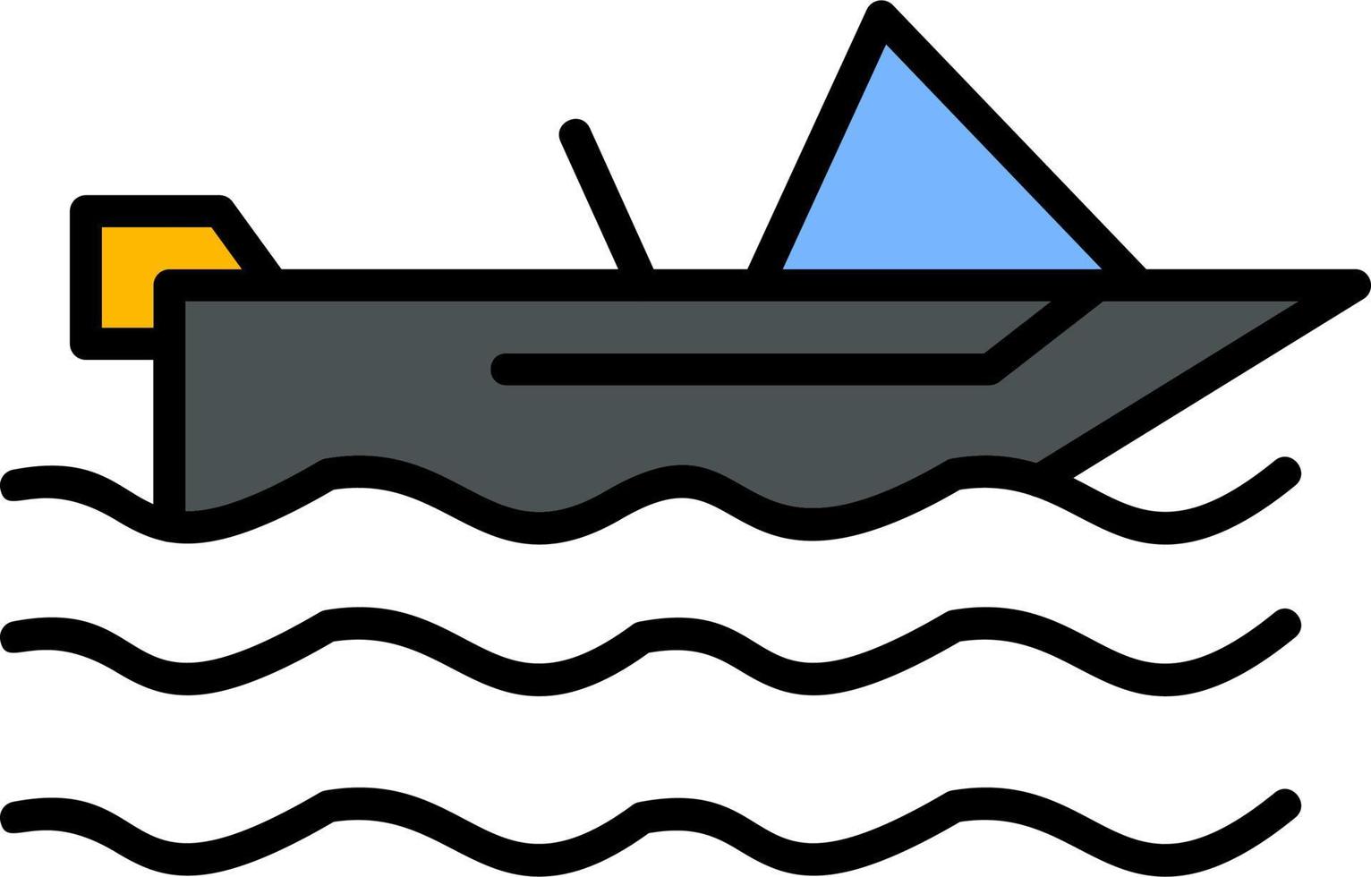 Motorboat Vector Icon