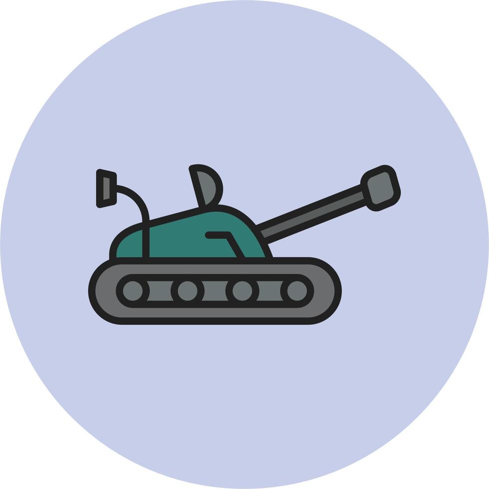 icono de vector de tanque