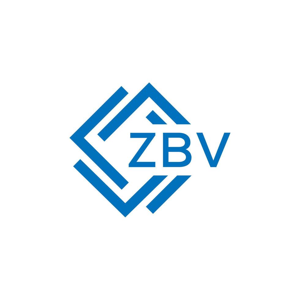 zbv tecnología letra logo diseño en blanco antecedentes. zbv creativo iniciales tecnología letra logo concepto. zbv tecnología letra diseño. vector