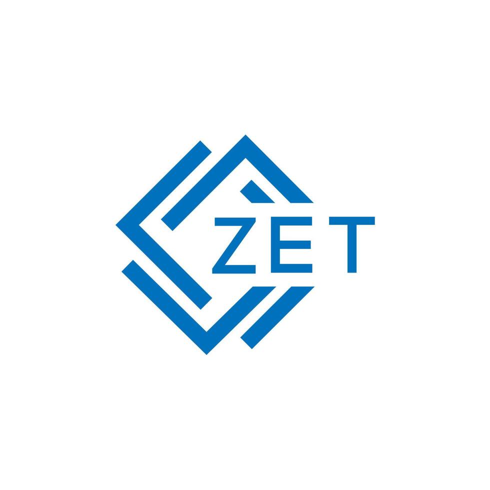 zet tecnología letra logo diseño en blanco antecedentes. zet creativo iniciales tecnología letra logo concepto. zet tecnología letra diseño. vector