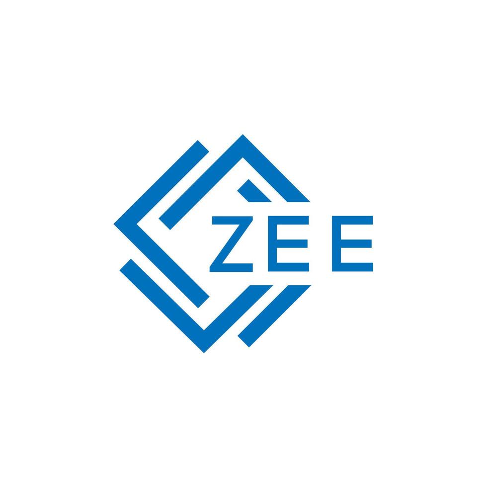 ZEE technology letter logo design on white background. ZEE creative initials technology letter logo concept. ZEE technology letter design. vector