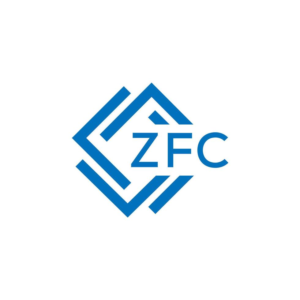 zfc tecnología letra logo diseño en blanco antecedentes. zfc creativo iniciales tecnología letra logo concepto. zfc tecnología letra diseño. vector