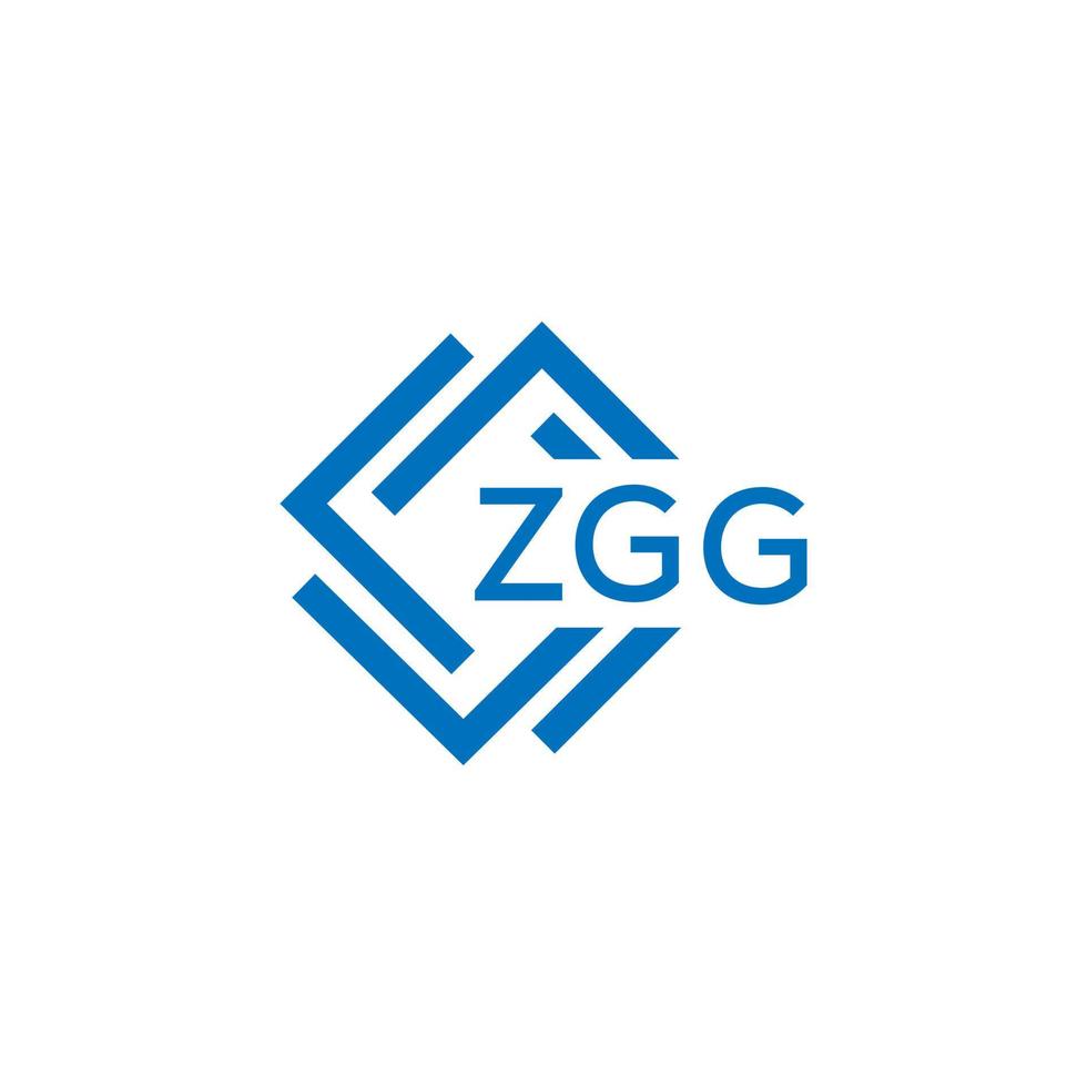 zgg tecnología letra logo diseño en blanco antecedentes. zgg creativo iniciales tecnología letra logo concepto. zgg tecnología letra diseño. vector