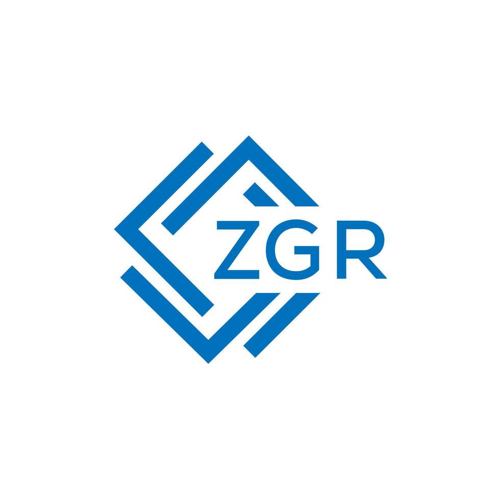 zgr tecnología letra logo diseño en blanco antecedentes. zgr creativo iniciales tecnología letra logo concepto. zgr tecnología letra diseño. vector