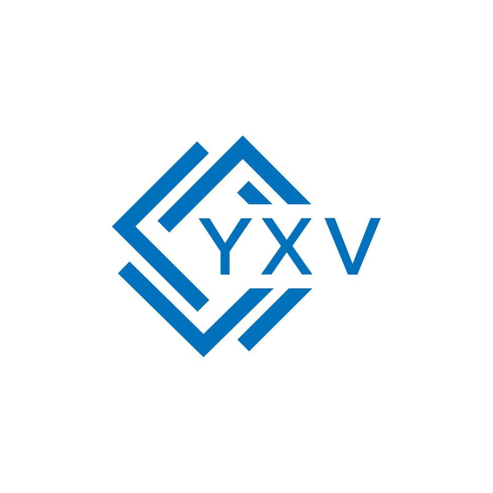 YXV technology letter logo design on white background. YXV creative initials technology letter logo concept. YXV technology letter design. vector