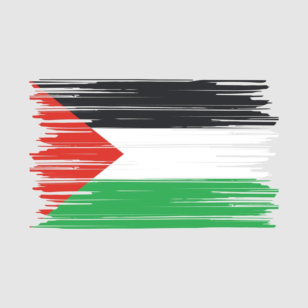 cepillo de bandera palestina vector