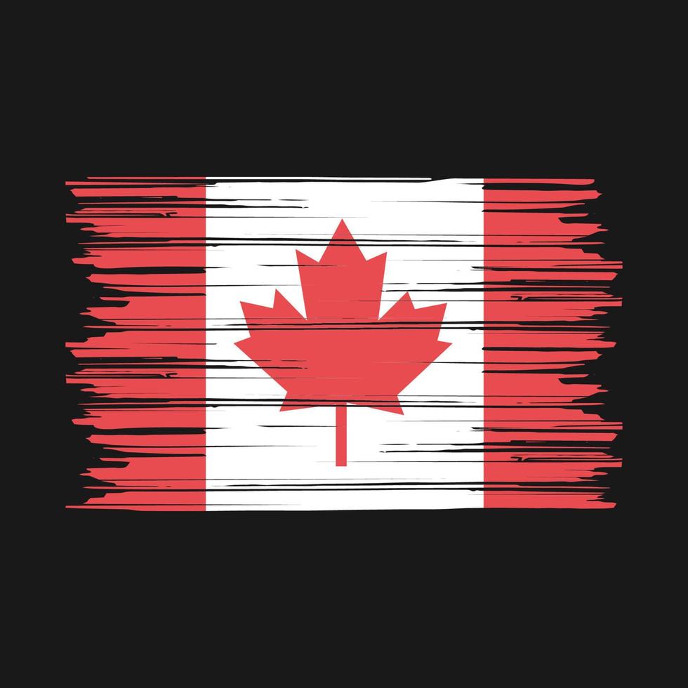 Canada Flag Brush vector