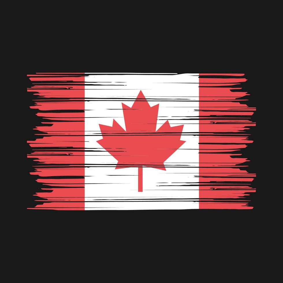 pincel de bandera de canadá vector